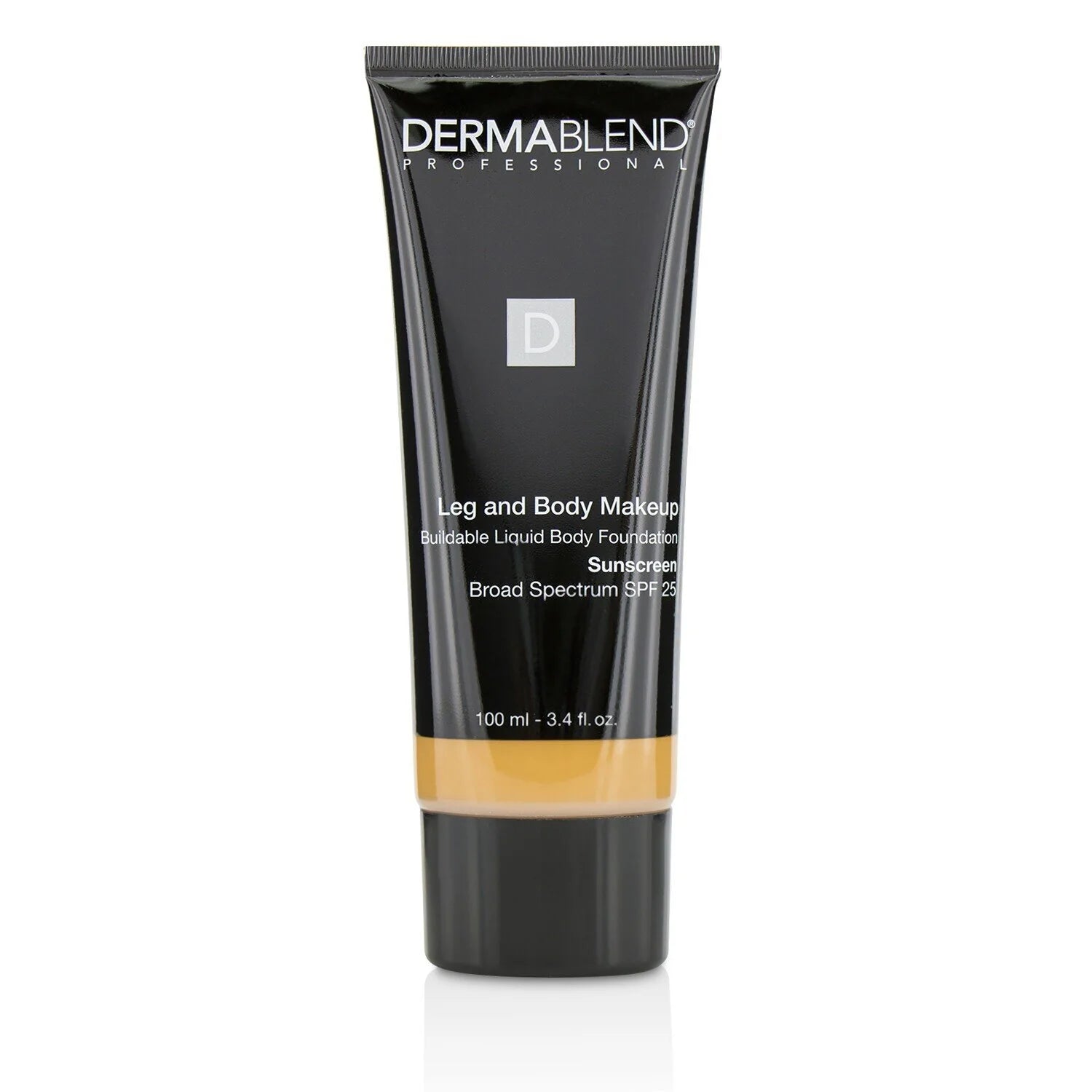 Leg and Body Make Up Liquid Body Foundation Sunscreen Broad Spectrum SPF 25 - #Deep Natural 100ml/3.4oz X6309