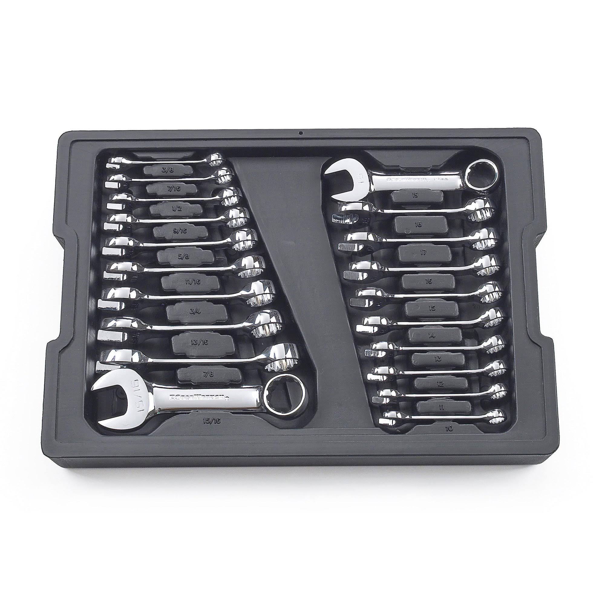 20 Piece SAE/Metric Stubby Wrench Set L55577