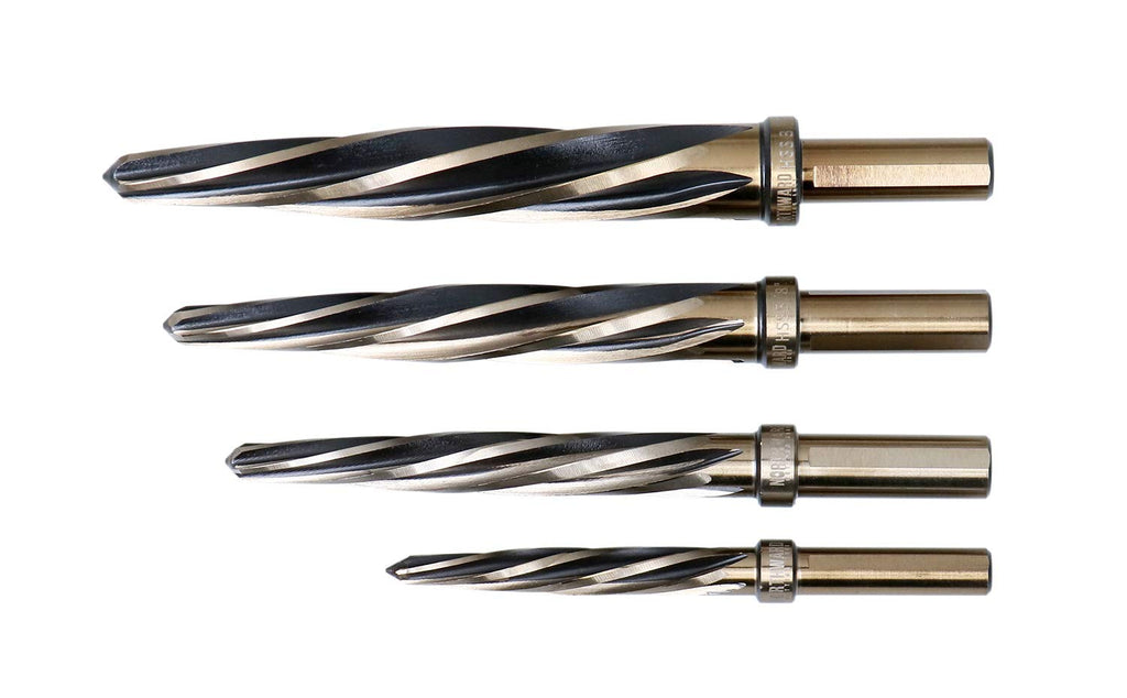 4 Pc H.S.S. Standard Spiral Flute Car Reamer Set P69724