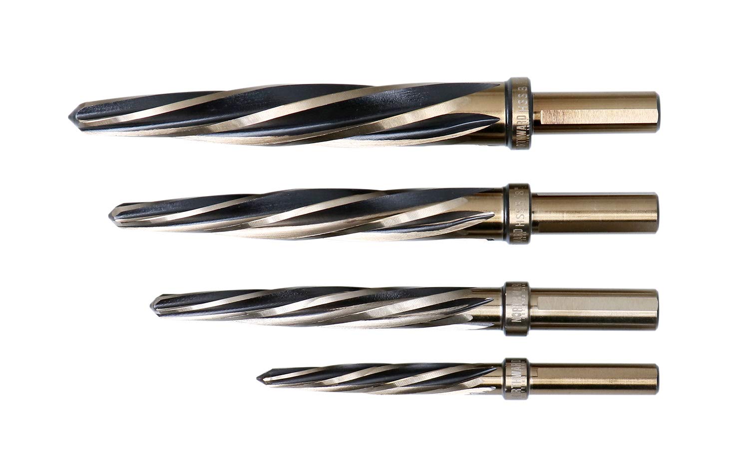 4 Pc H.S.S. Standard Spiral Flute Car Reamer Set P69724