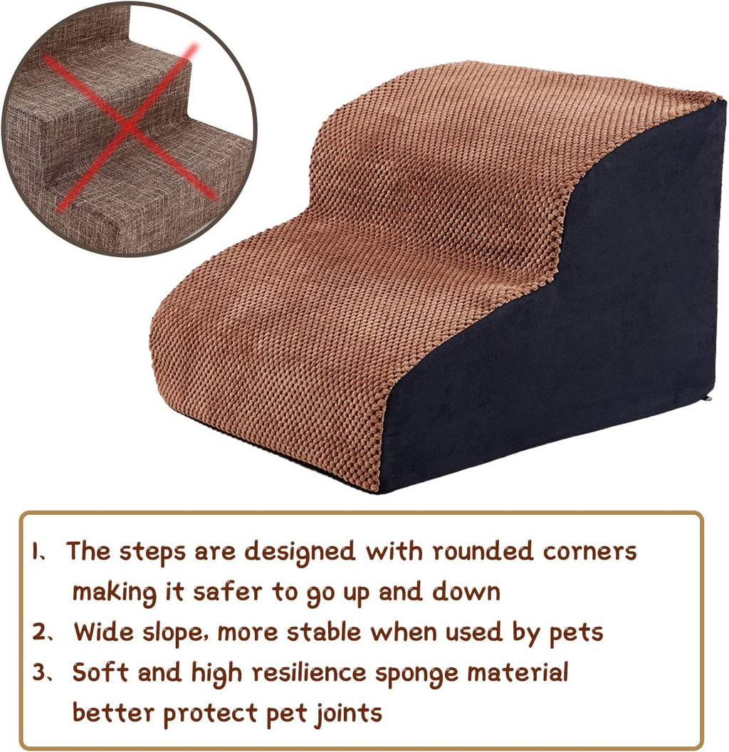 2 Steps High-Density Foam Dog Stairs B740