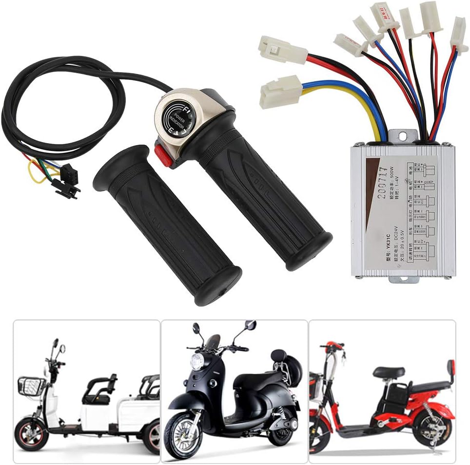 24V 500W Aluminum Alloy & Plastic Brush Controller with LCD Display O753