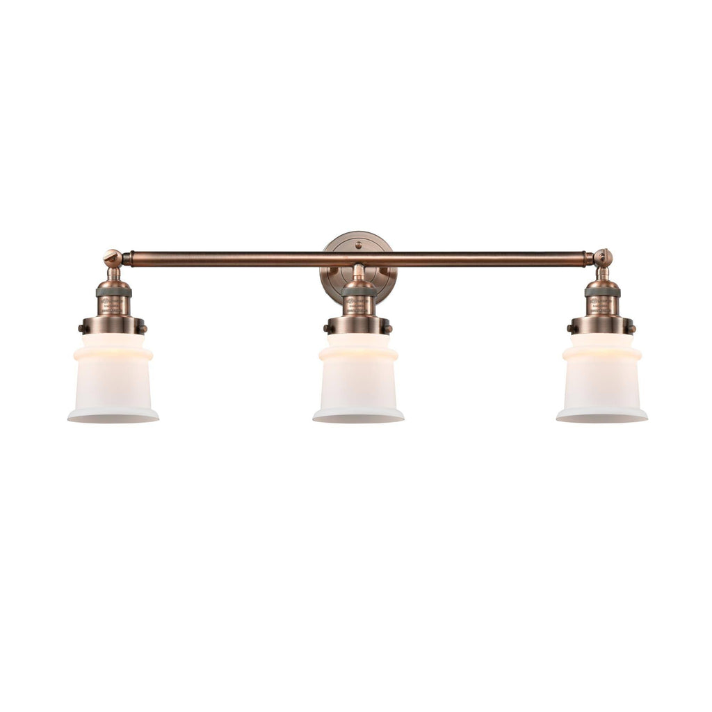 3 Light Antique Copper Bath Vanity Light P719