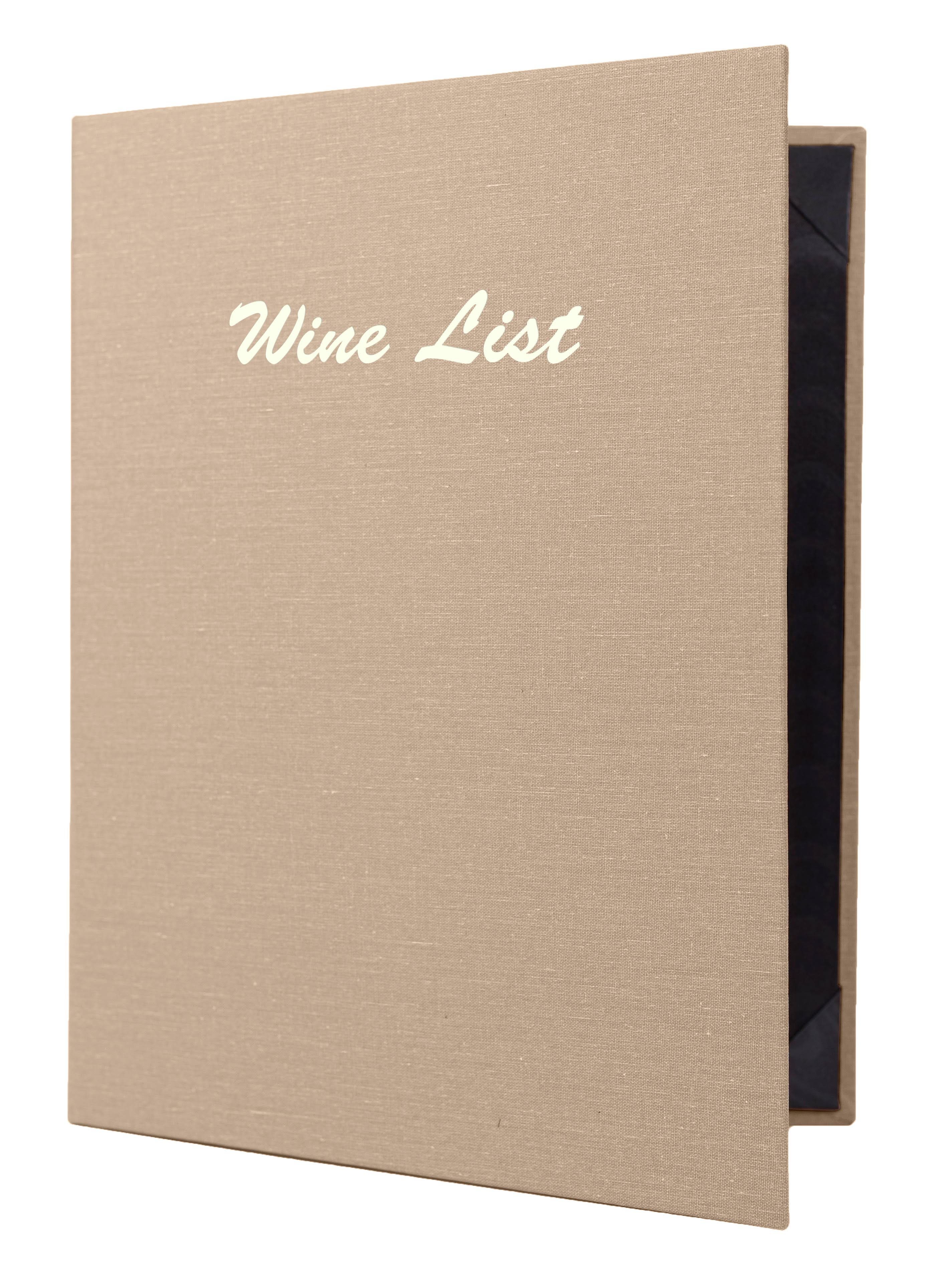 Tan Casebound Menu J7115