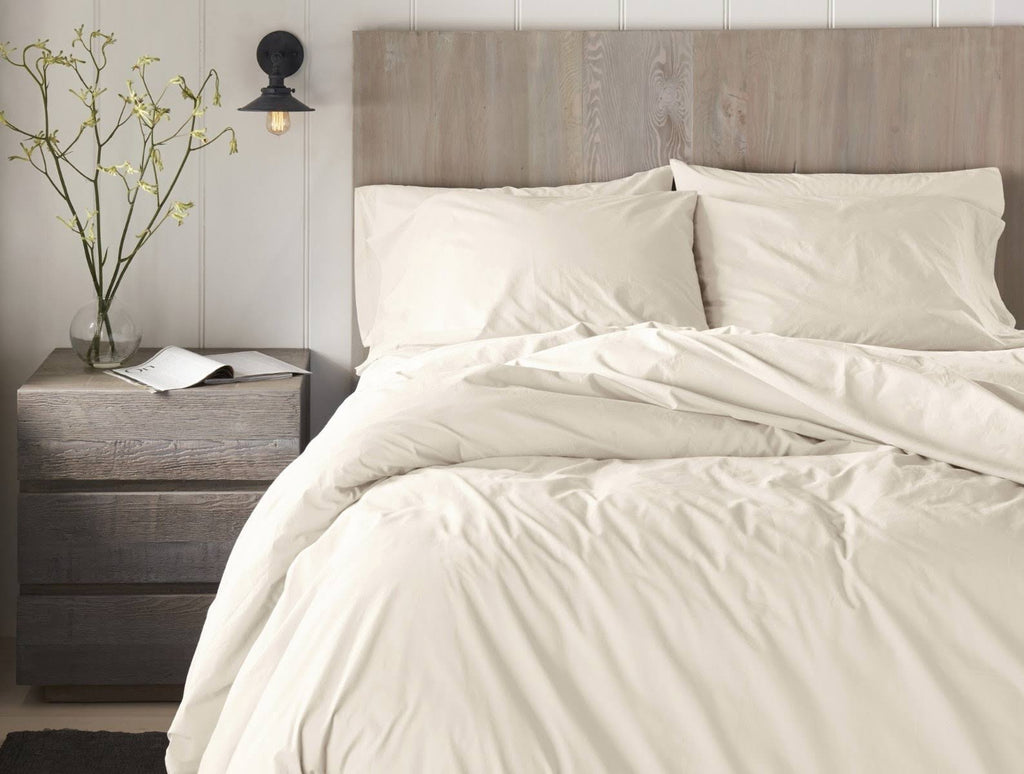 300 Percale Fitted Sheet Twin Alpine White A5249