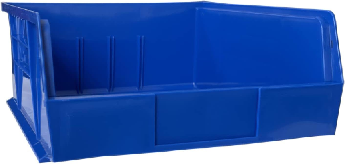 Pack of 3 Black Plastic Hanging Stacking Storage Bin with Shelf Bin Z60106