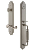 Satin Nickel One-Piece Dummy Handleset H196466