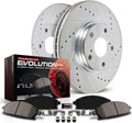 Front Z23 Carbon Fiber Brake Pads with Drilled & Slotted Brake Rotors Kit U2649