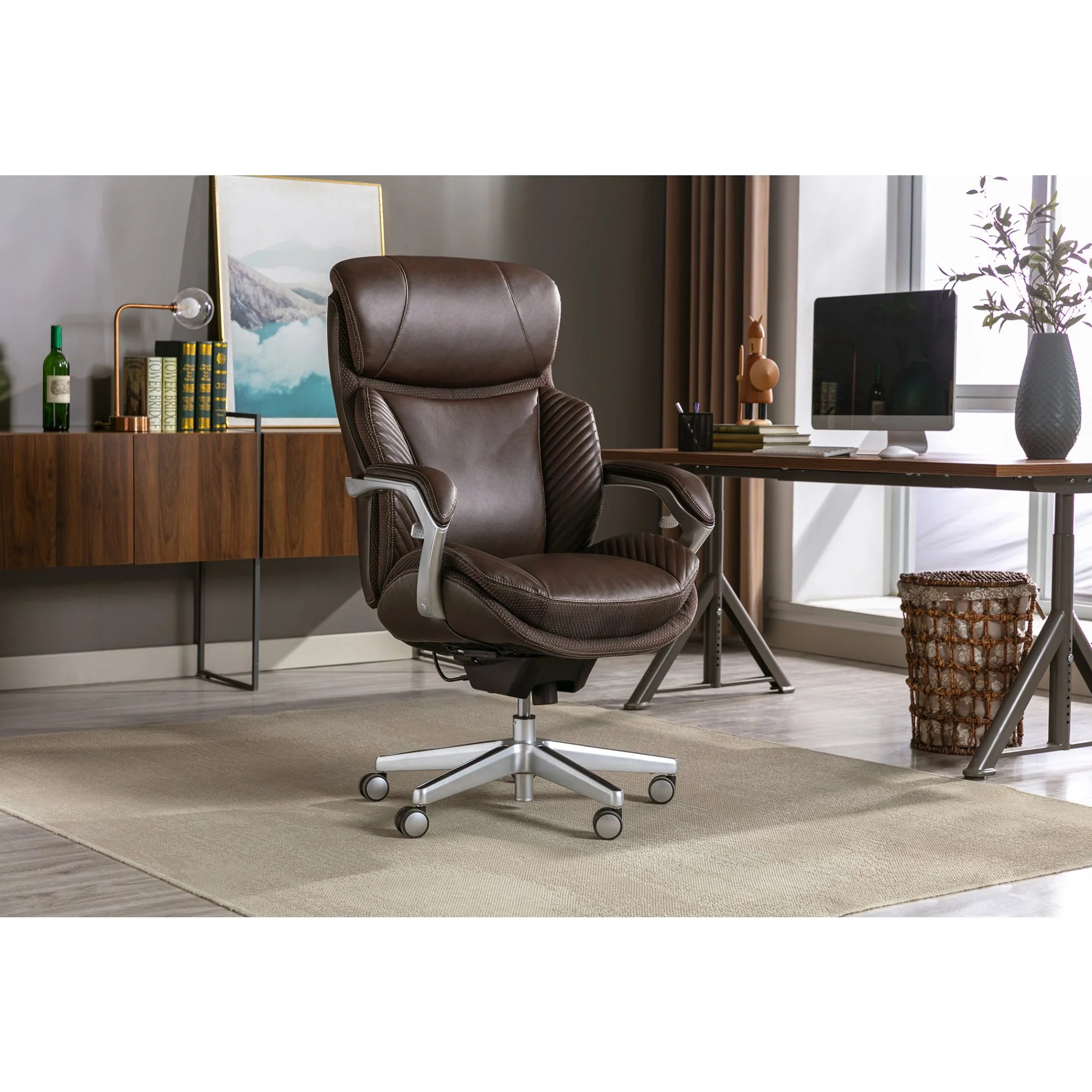 Bonded Leather High-Back Executive Chair V9384