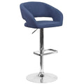 Blue Fabric Bar Stool C250