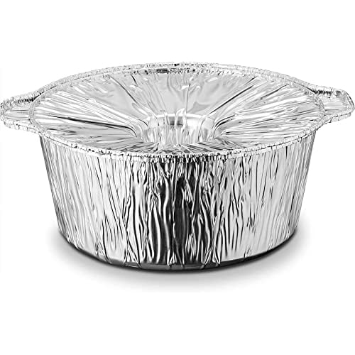 Disposable Aluminum Pot with Lid Complete Set Medium Qty-12 K6836