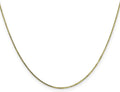 Solid 10k Yellow Gold 0.9mm Box Chain - 18" G56703