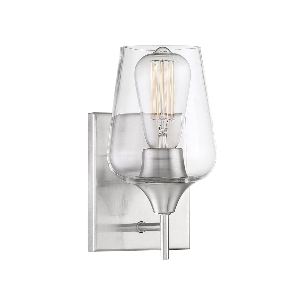 Satin Nickel Sconce V72956