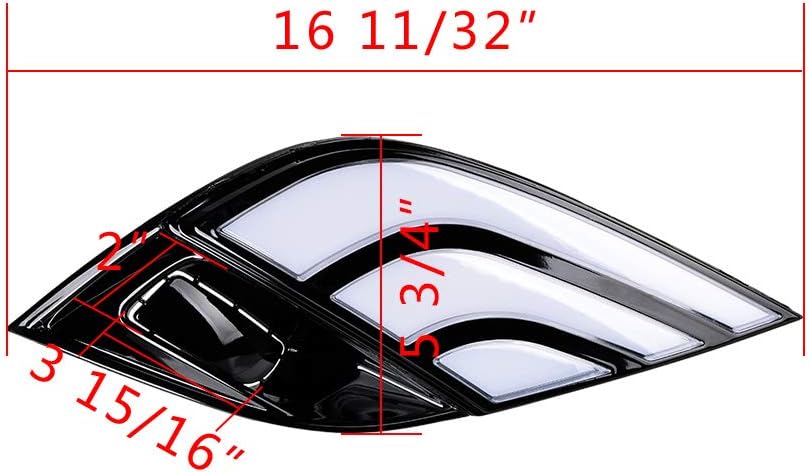 1 Pair LED DRL Daytime Running Lamp with Turn Signal Fog Light P49816