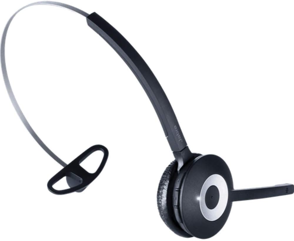 Wireless Bluetooth Headset with Headband Attachment and Base (Renewed) S1418