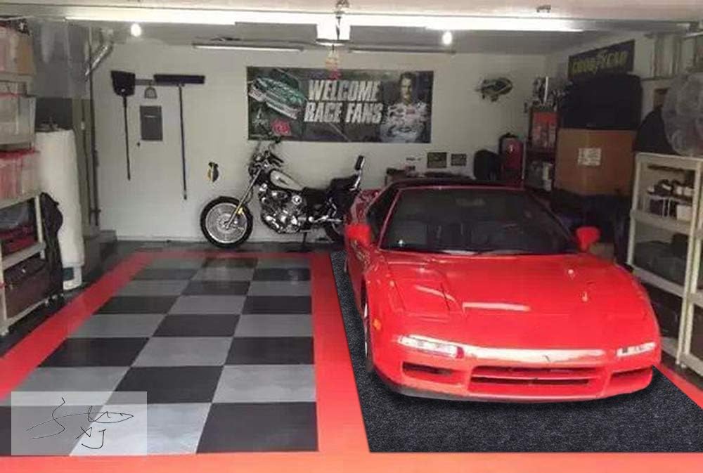 7.56Ft x 6.56Ft Absorbent Waterproof Washable Garage Floor Mats N930