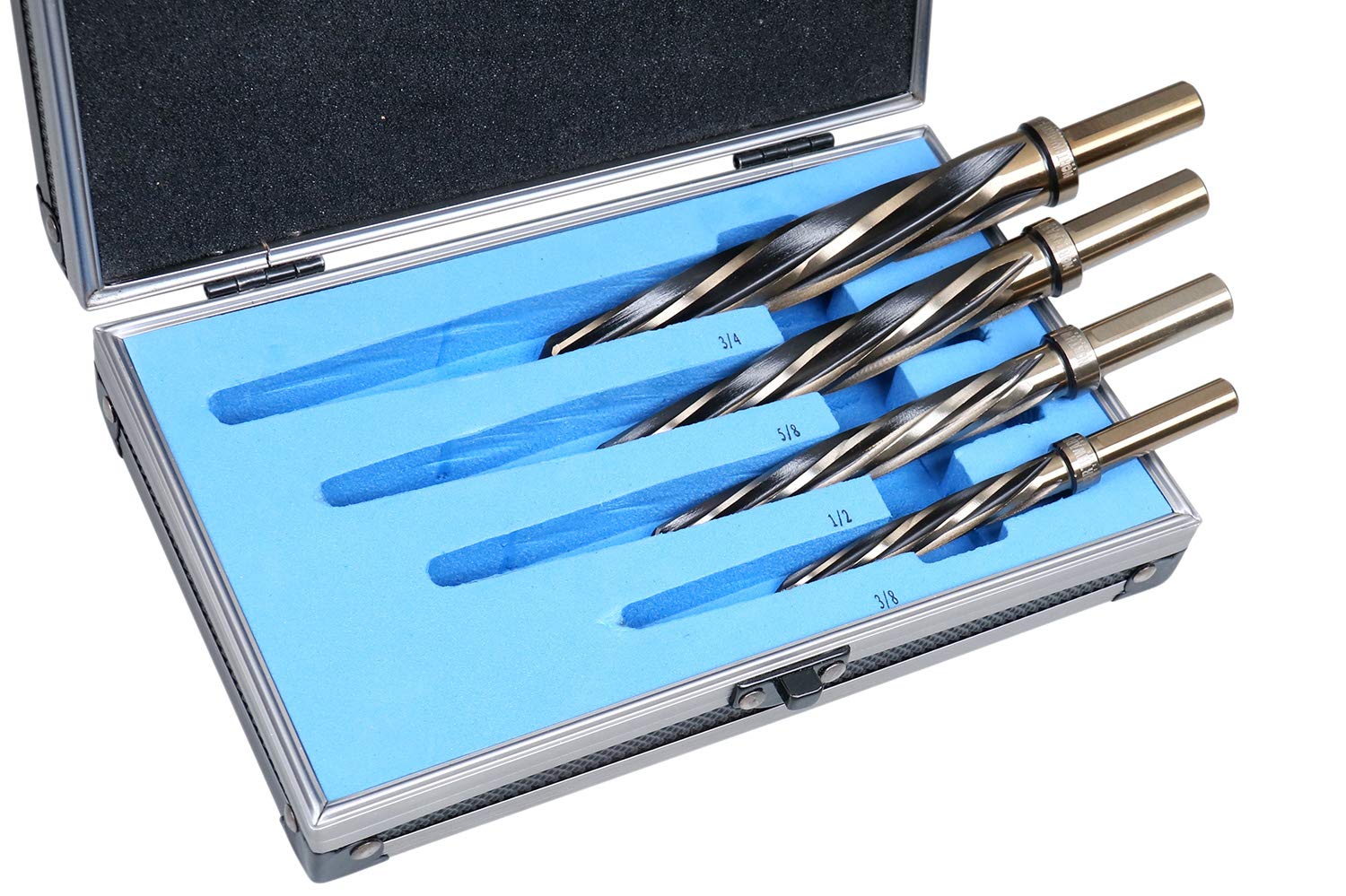 4 Pc H.S.S. Standard Spiral Flute Car Reamer Set P69724