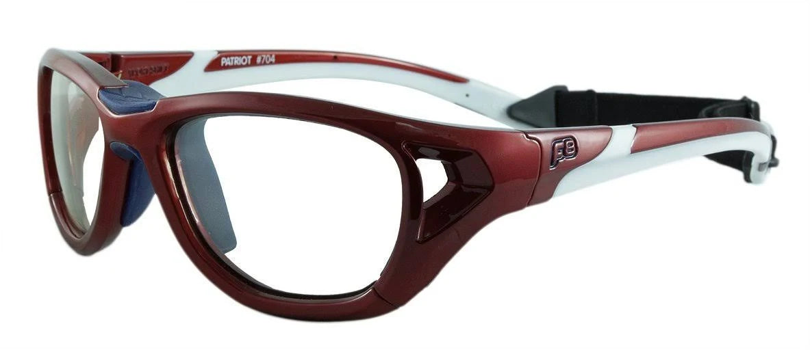 Shiny Crimson/White Single-vision Anti-Glare C25093