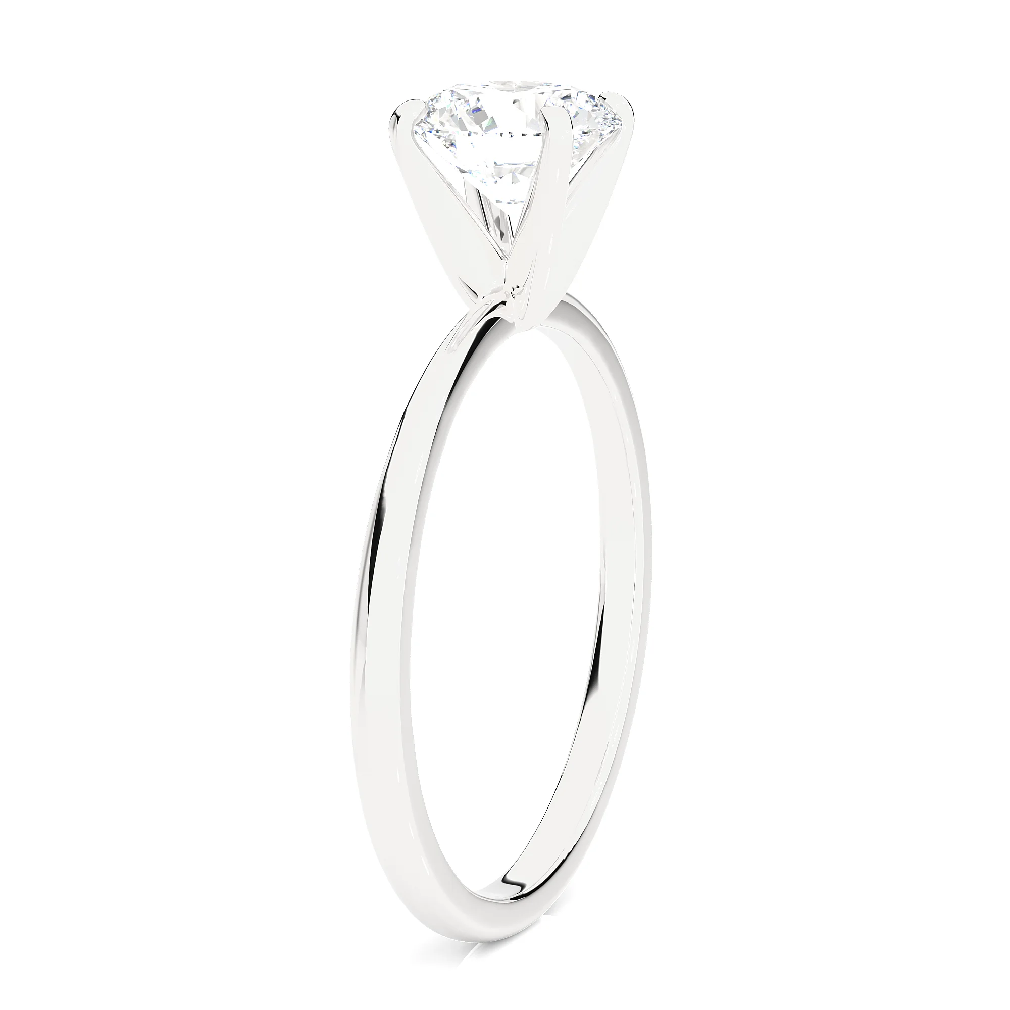 14k White Gold Solitaire Engagement Ring F582422