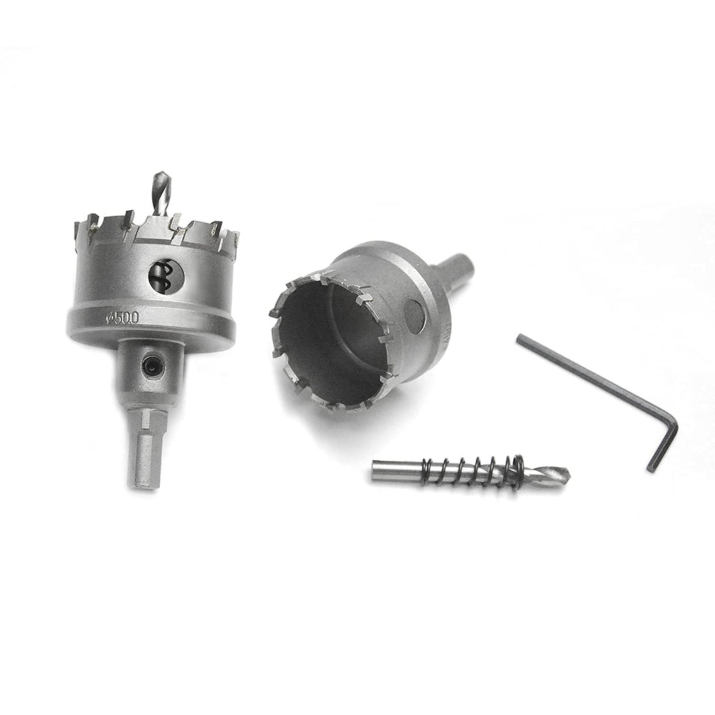 9PCS Carbide Hole Saw Kit 5/8 to 2-1/8 Inch Cutting Diameter Tungsten Carbide Tipped Hole Cutter Set C429560