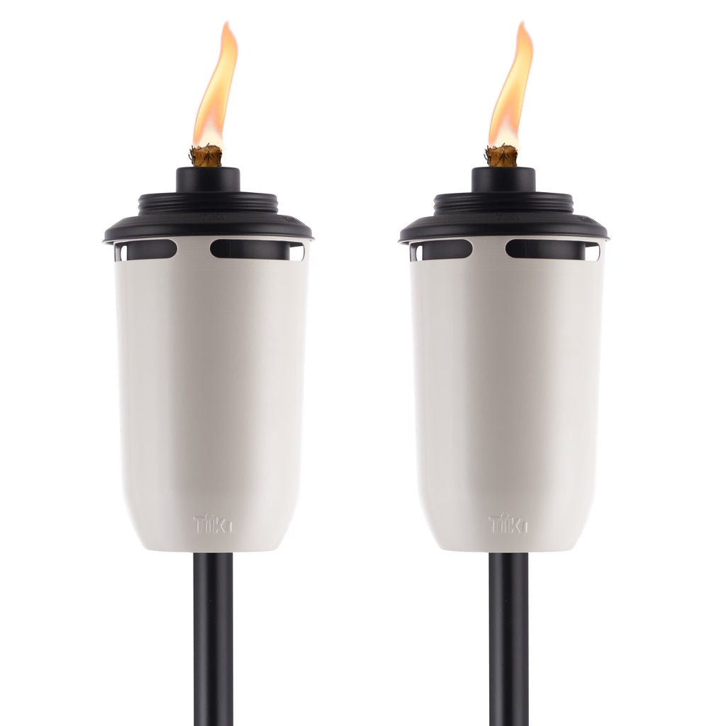 2-Pack 65 inch Metal White Torches I934