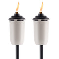 2-Pack 65 inch Metal White Torches I934
