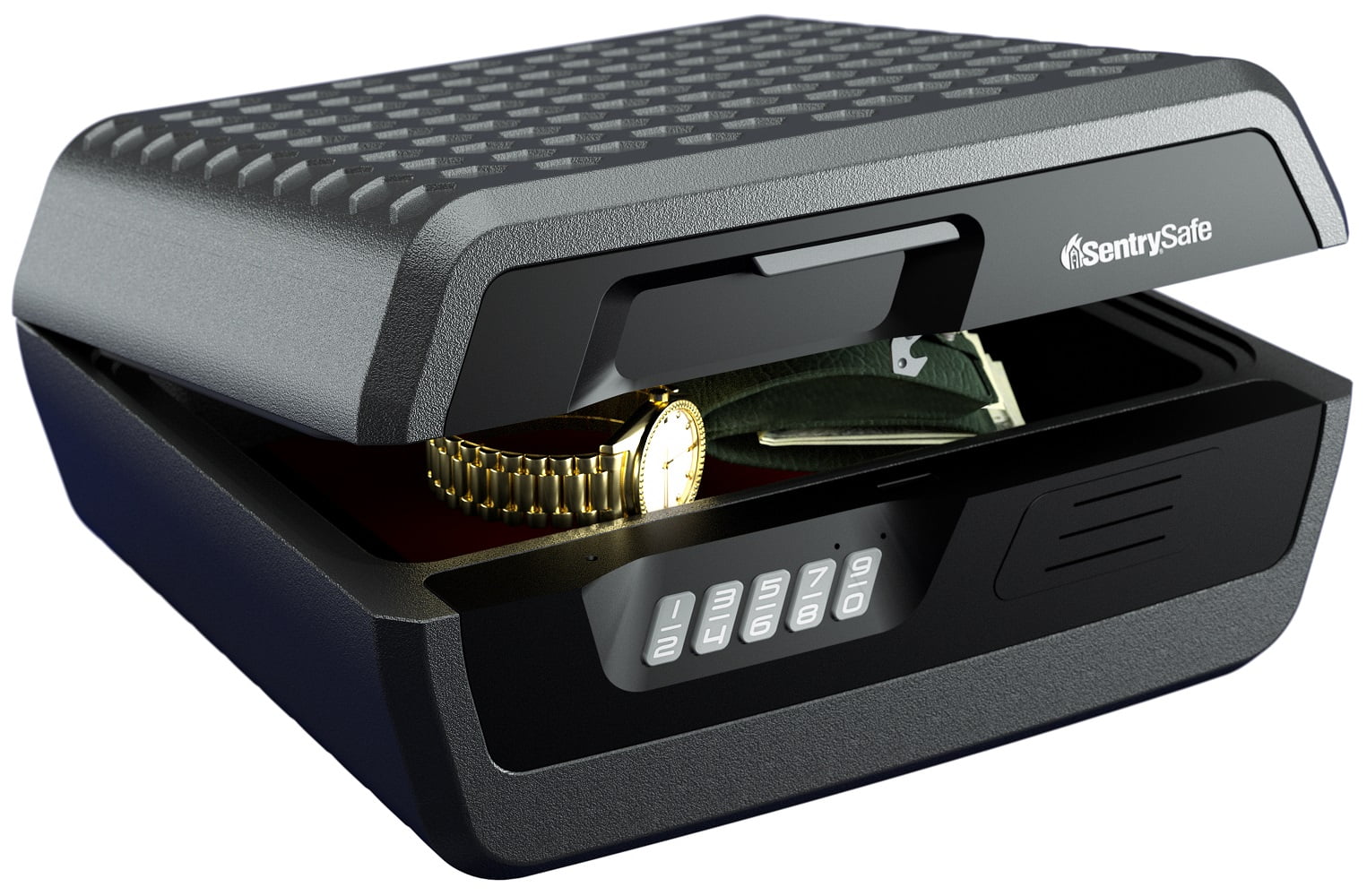 Fire and Water-Resistant Chest Safe with Digital Lock, 0.36 cu. ft. Q78695