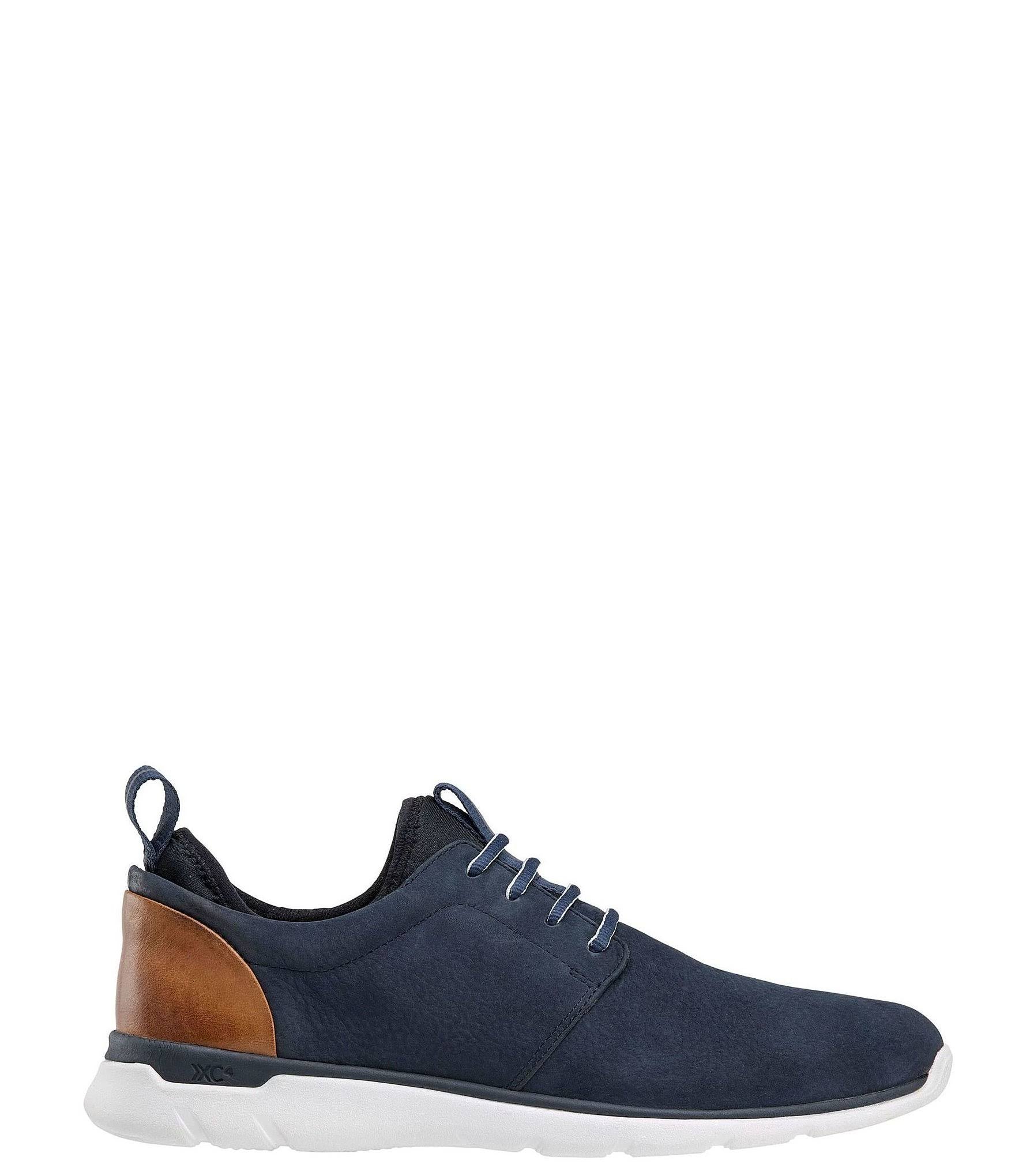 Navy Nubuck Plain Toe Shoes V5401