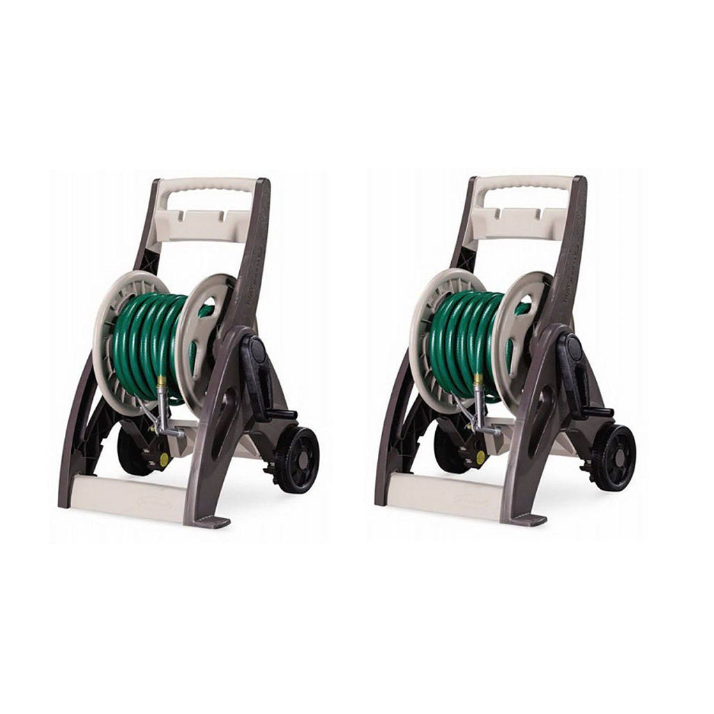 175' Resin Garden Hose Reel Cart with Leader Hose (2 Pack) T994747