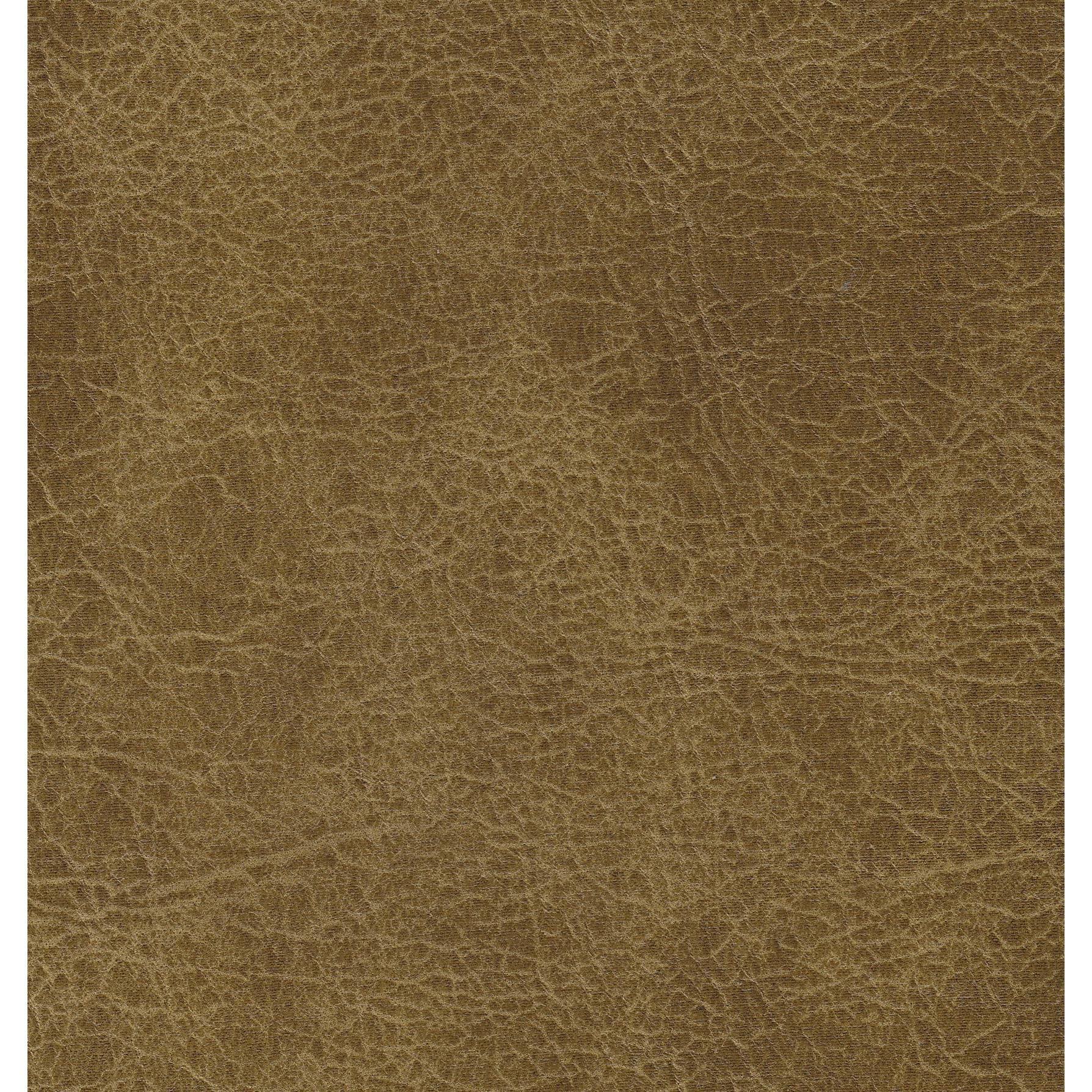 Distressed Brown Faux Leather Ottoman O4085