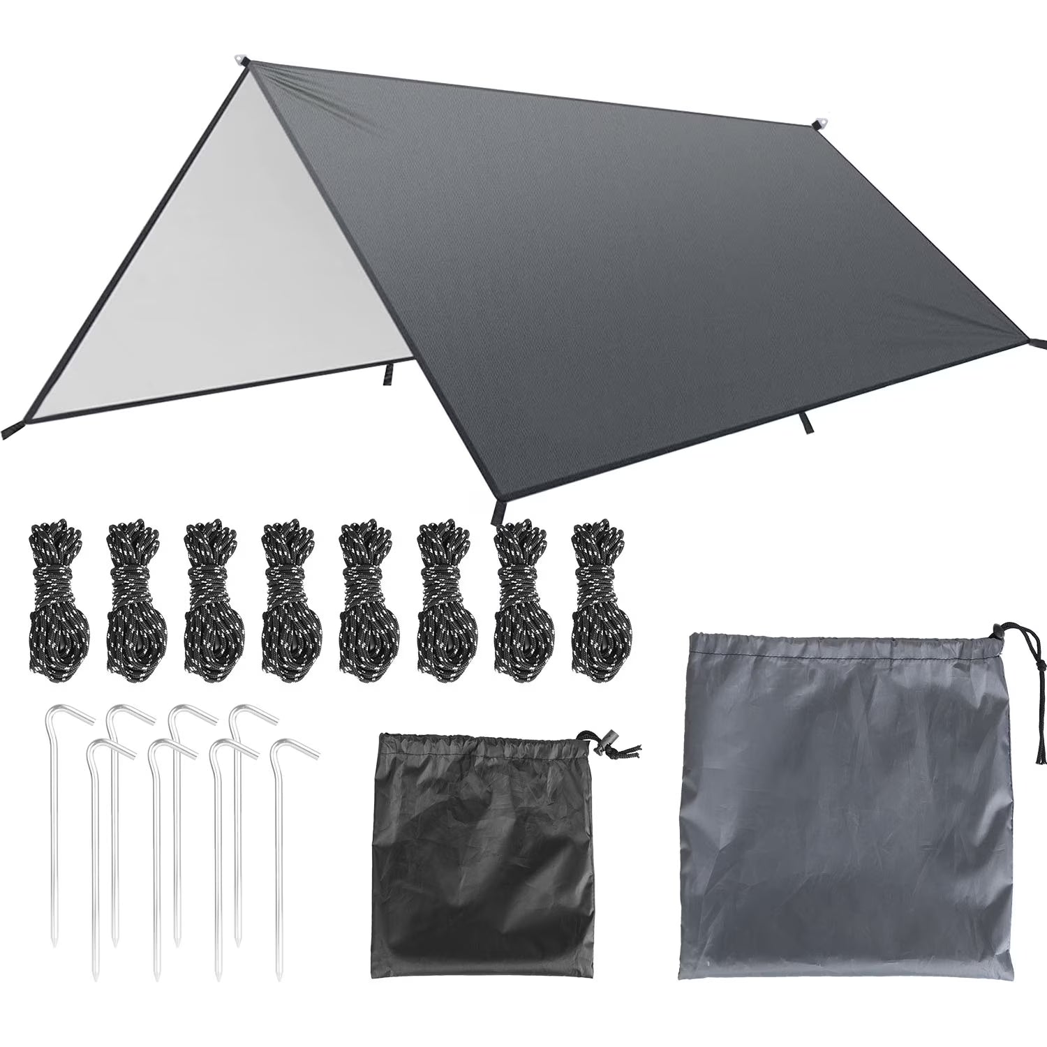 Waterproof Camping Tarp 10ft x 16ft / 10ft x 10ft Q7765