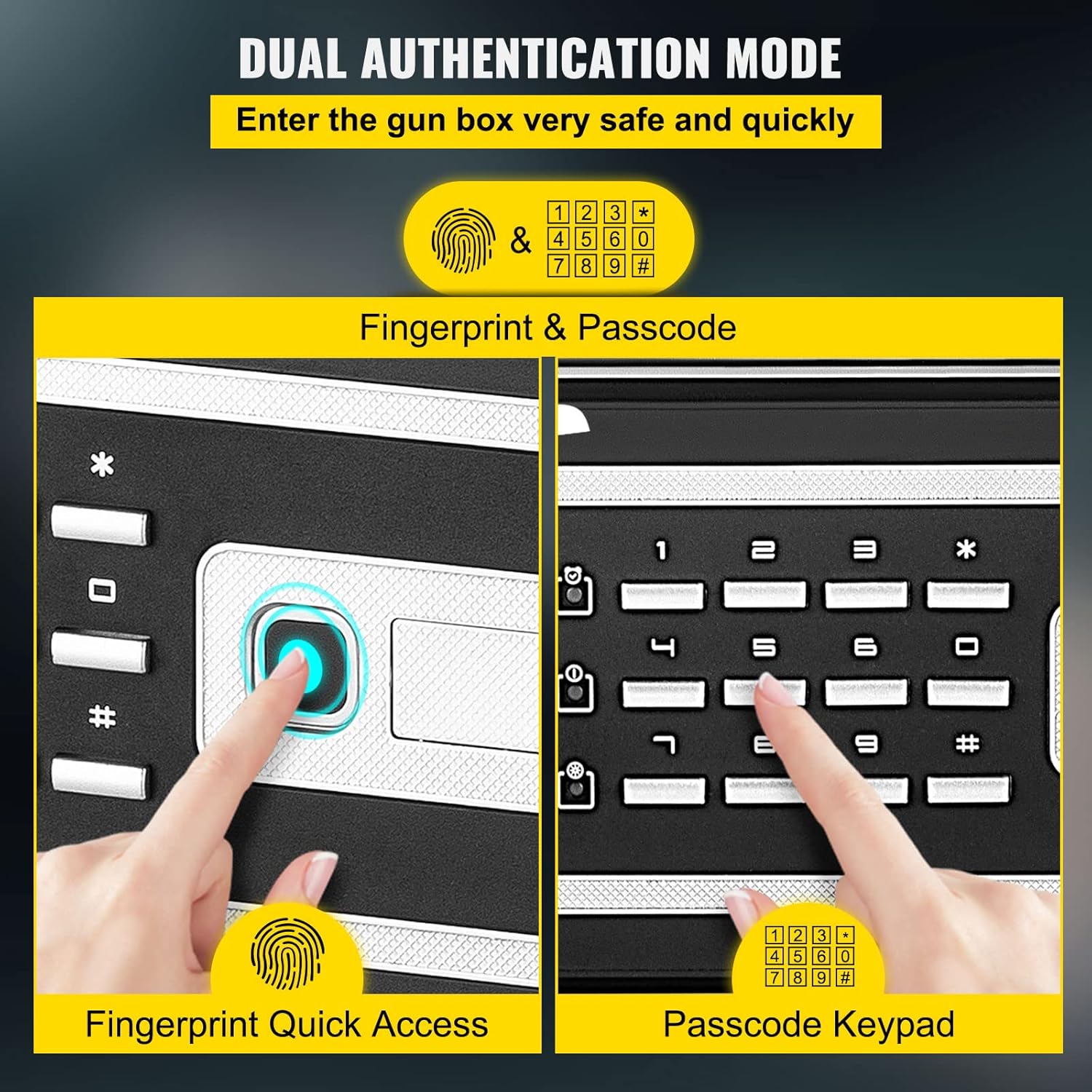 1.7 Cubic Feet Electronic Security Safe with Fingerprint Lock X227