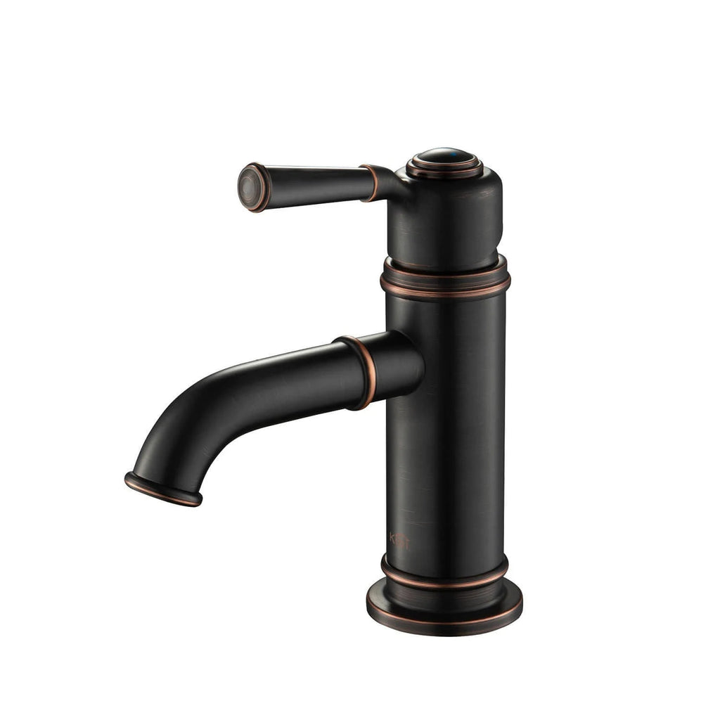 Oil Rubbed Bronze Single Hole Bathroom Faucet U83384