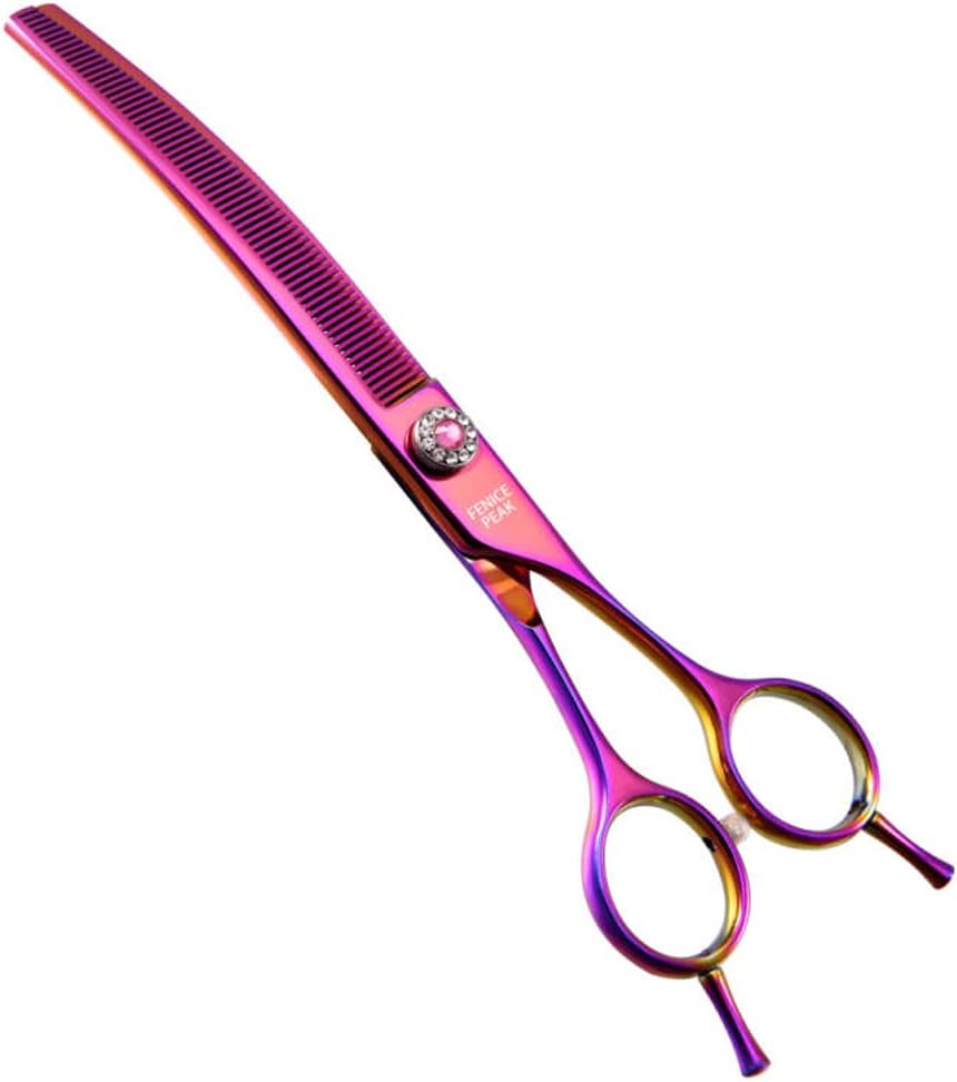 7.0'' 440C Steel Curved Thinning Shears for Dogs and Cats, Pack of 2 F988814