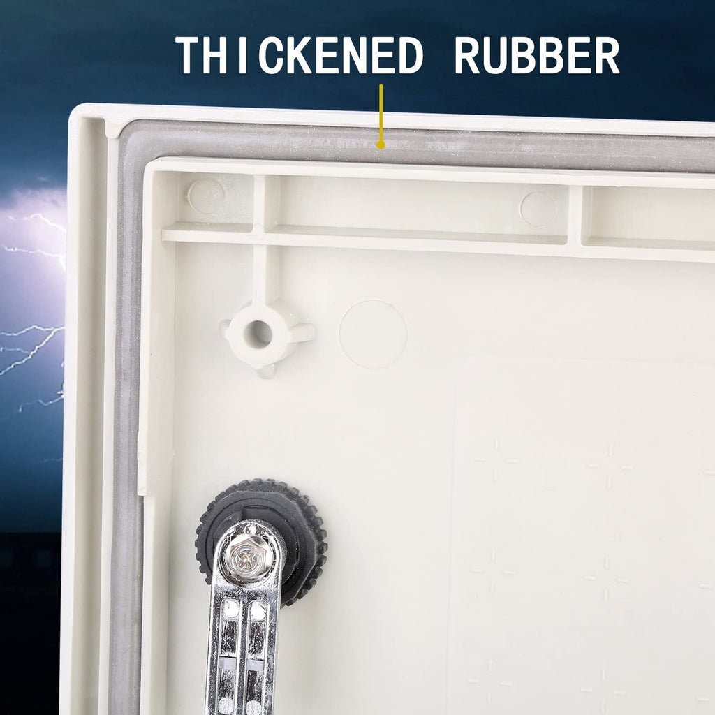 Fiberglass IP65 Wall-Mounted Electrical Enclosure with Hinges & Quarter-Turn Latches U24405