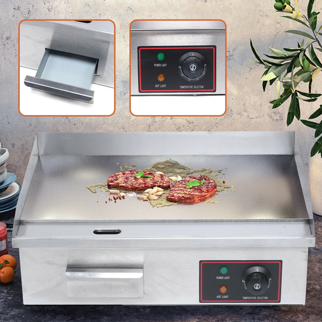 3000W Commercial Electric Countertop Griddle A972358