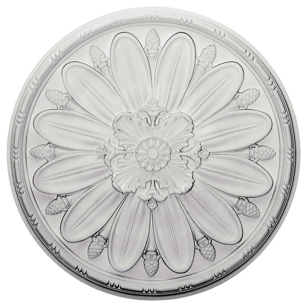 Ultra Pure White Crackle Ceiling Medallion H41176