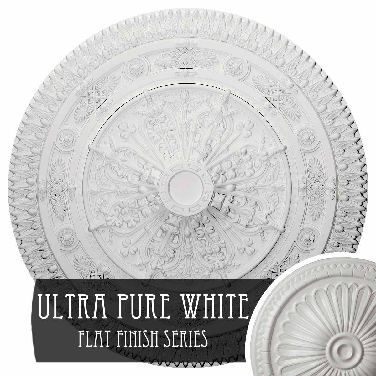 Naple Ceiling Medallion Ultra Pure White W683080