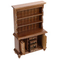 Walnut Color Wood Bookshelf Doll House Miniature B822
