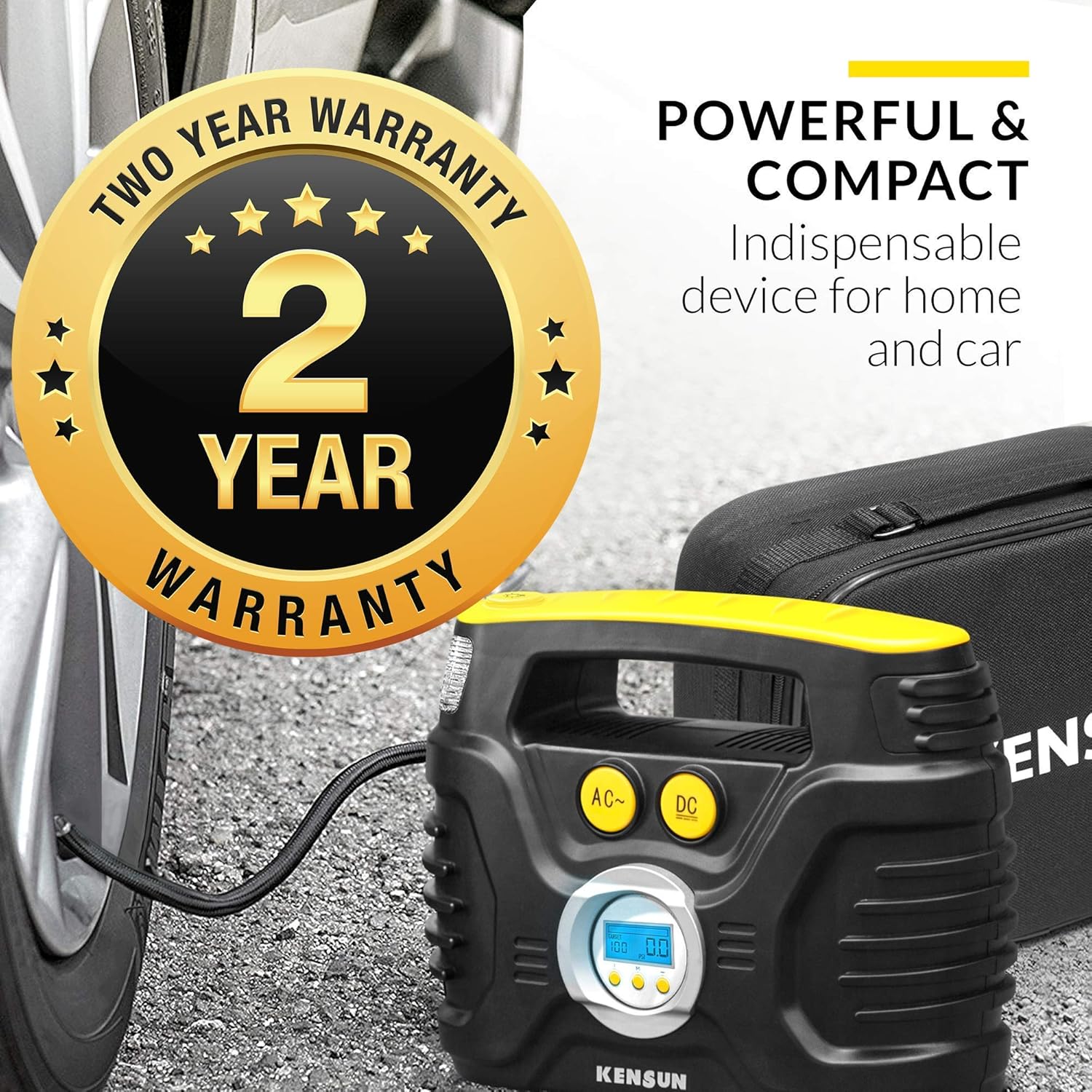 Portable Tire Inflator Air Compressor Pump B9848