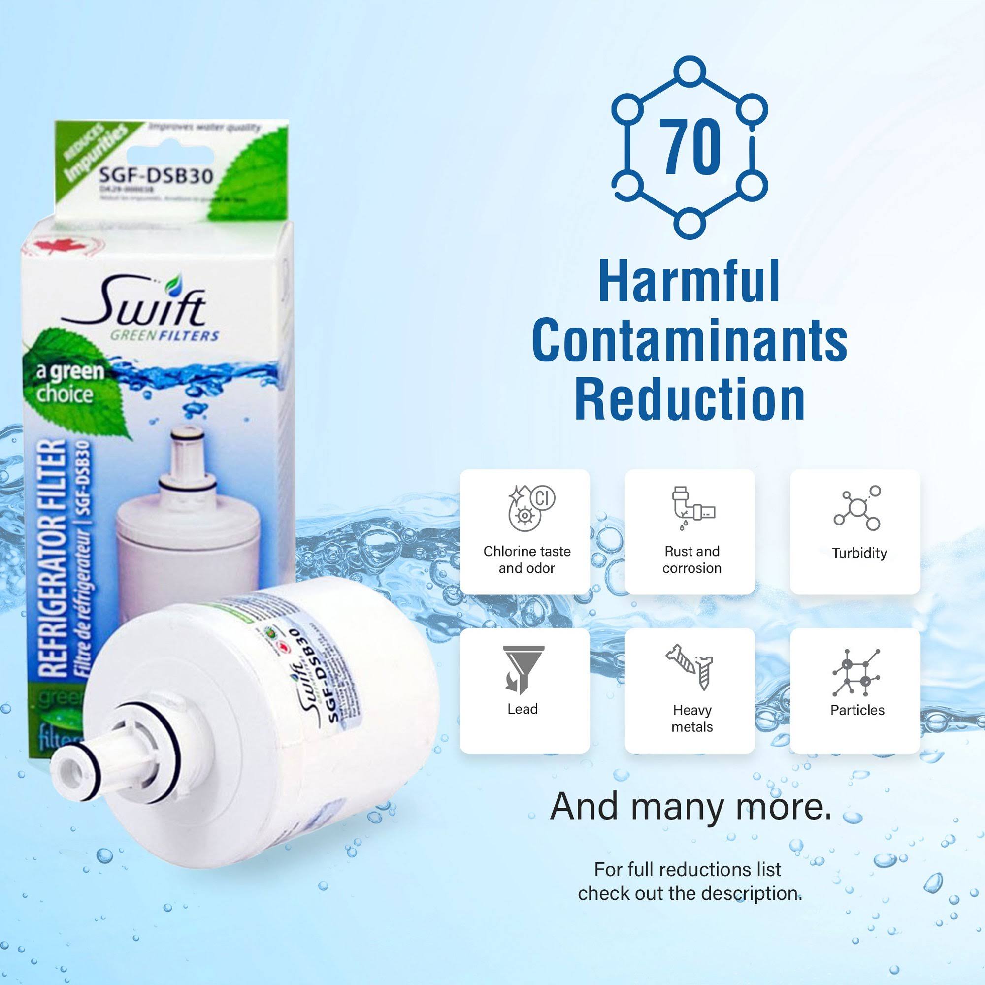 6 Pack Refrigerator Water Filter Q81339