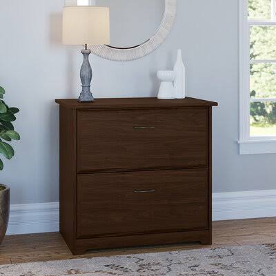 Modern Walnut 2-Drawer Lateral Filing Cabinet M61688