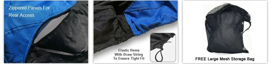 Blue / Black All Weather Trailerable Jet Ski Cover with Trailer Straps and Storage Bag V99344