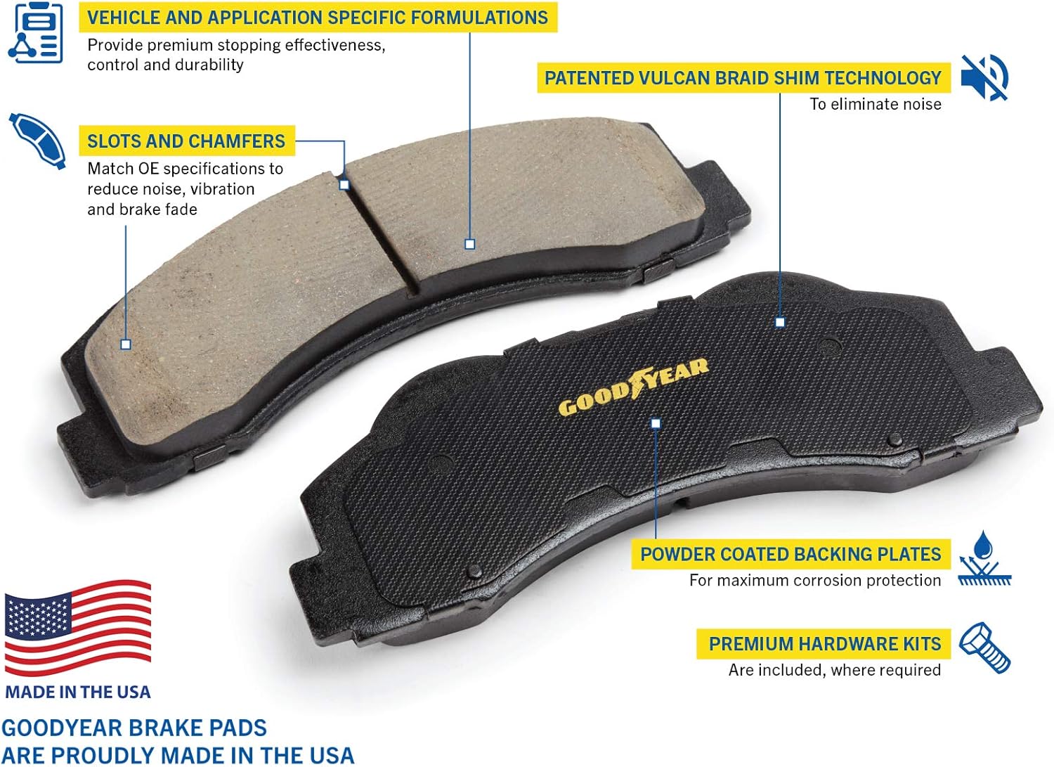 Front Brake Calipers Rotors Ceramic Pads C993314