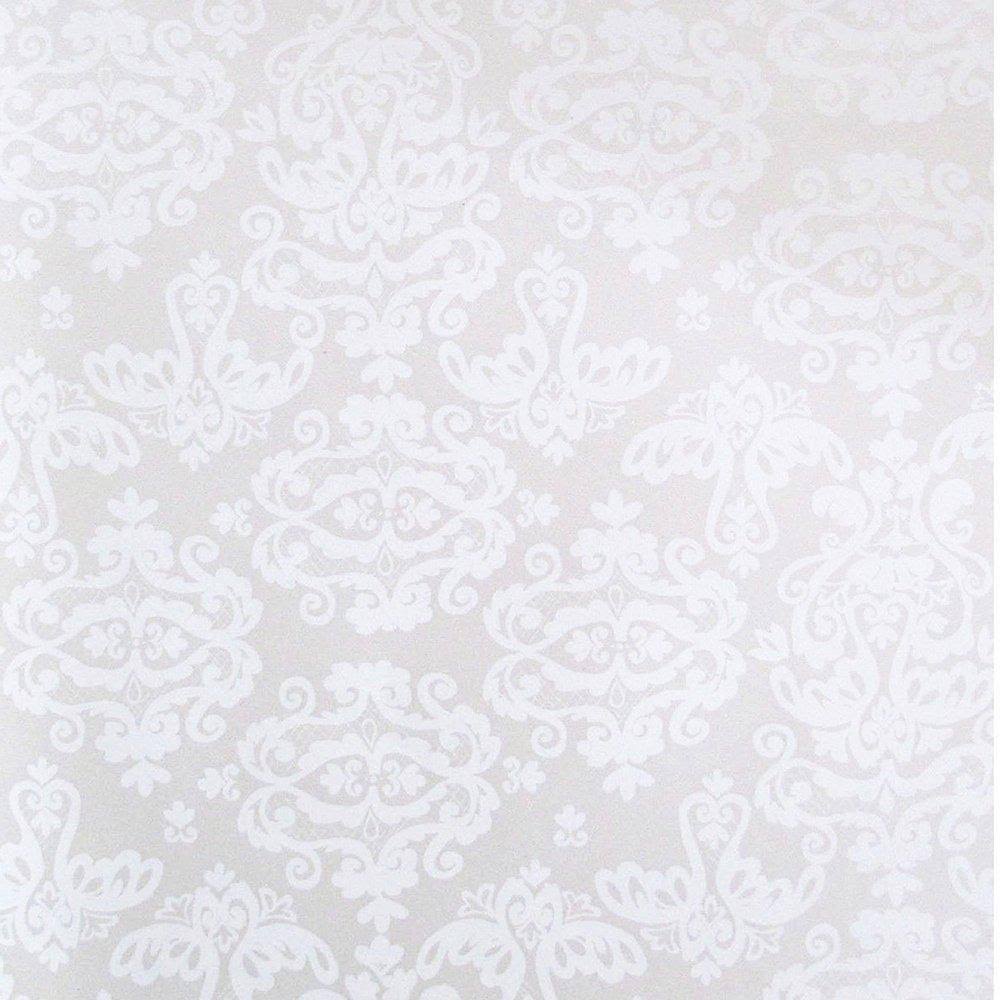 Industrial Size Bulk Wrapping Paper Rolls - Pearl Damask Design - 1042.5 Sq ft X6581