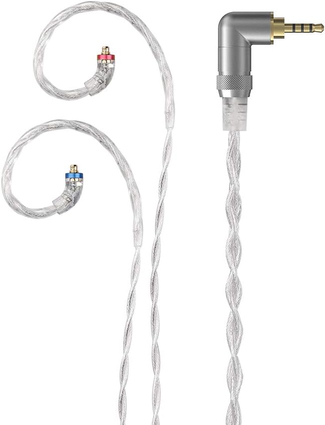 3.5mm High-Purity Monocrystalline Silver Litz MMCX Replacement Cable X4220
