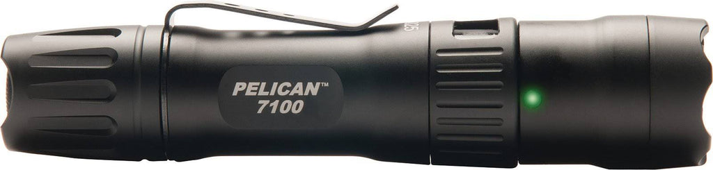 Black USB-Rechargeable Flashlight V8765