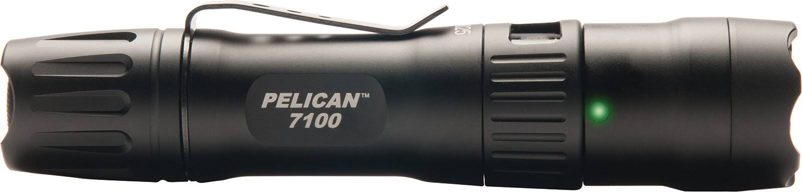Black USB-Rechargeable Flashlight V8765