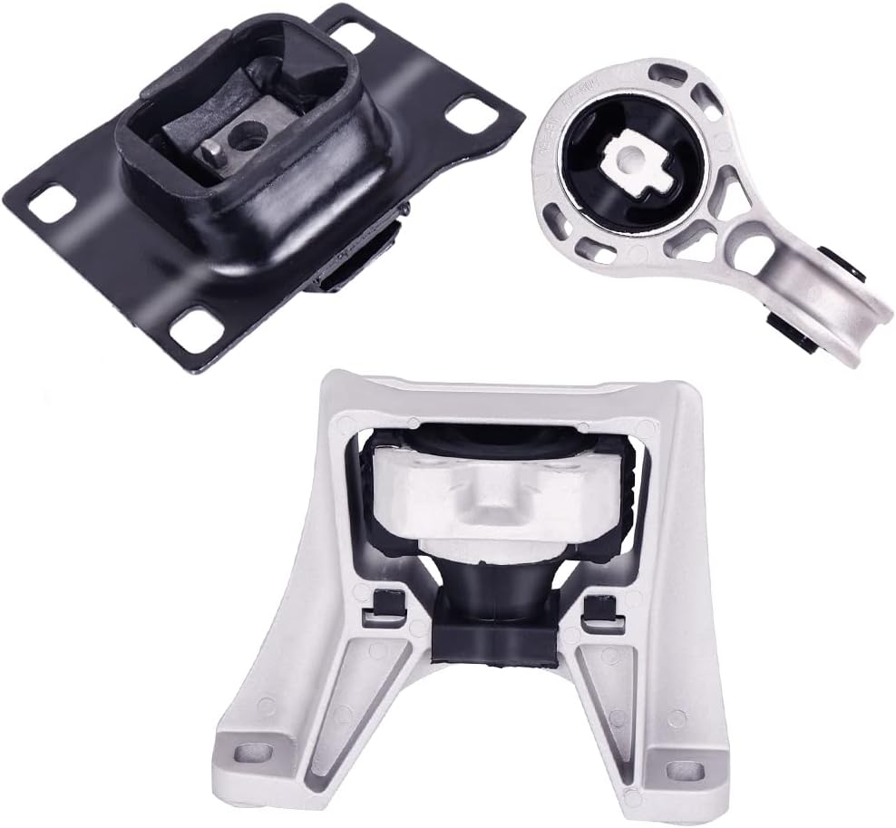 Engine Motor & Transmission Mount Kit 3pcs Compatible with 2008 2011 Ford Focus 2.0L Pack of 2 M70457