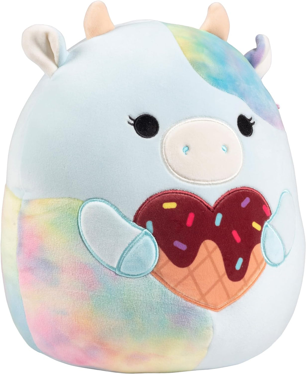 10" Blue Cow Plush Stuffed Animal Toy C53626